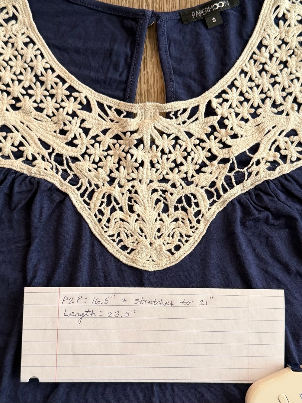 Papermoon Crochet Detail Knit Tank, EUC, Women’s Small - Picture 9 of 13